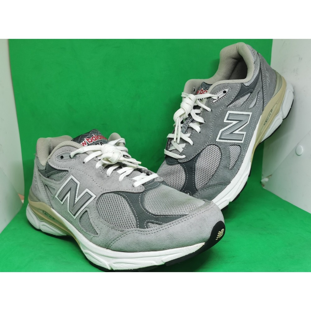 New Balance 990v3 M990GL3 Gray Running Shoes Sneakers Men's 8.5 4E Made In USA